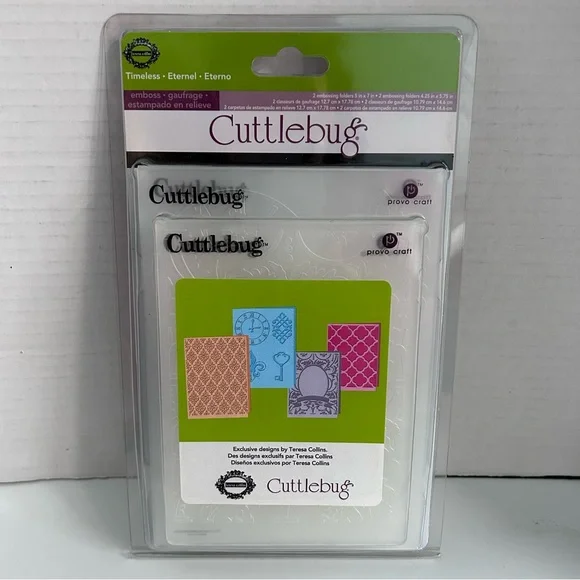 Cuttlebug 4-pc embossing folders - TIMELESS - Picture 2 of 9